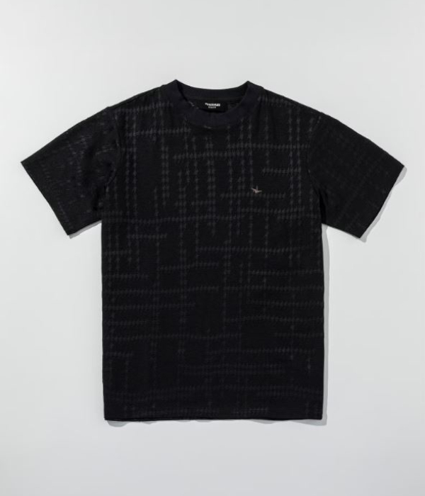 ランダムハウンドトゥースジャガードTシャツ 半袖 メンズ 1PIU1UGUALE3 RELAX カジュアル スポーツ リゾート ウノピゥウノウグァーレトレ リラックス | 1PIU1UGUALE3 RELAX | 02