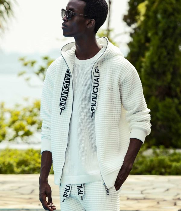 1PIU1UGUALE3 RELAX セットアップ 上下セット スピンドルロゴワッフル