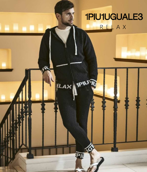 1PIU1UGUALE3 RELAX モコモコセットアップ 1PIU1UGUALE3 RELAX セットアップ ニット メンズ もこもこ 上下