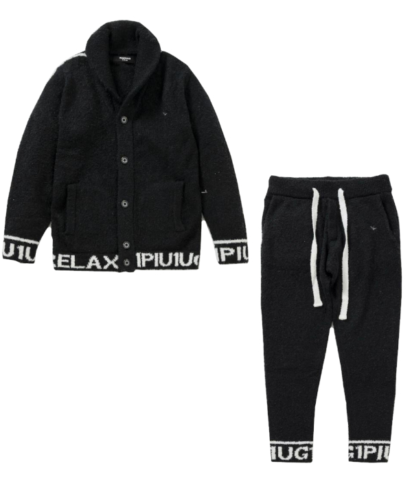 1PIU1UGUALE3 RELAX モコモコセットアップ 1PIU1UGUALE3 RELAX セットアップ ニット メンズ もこもこ 上下