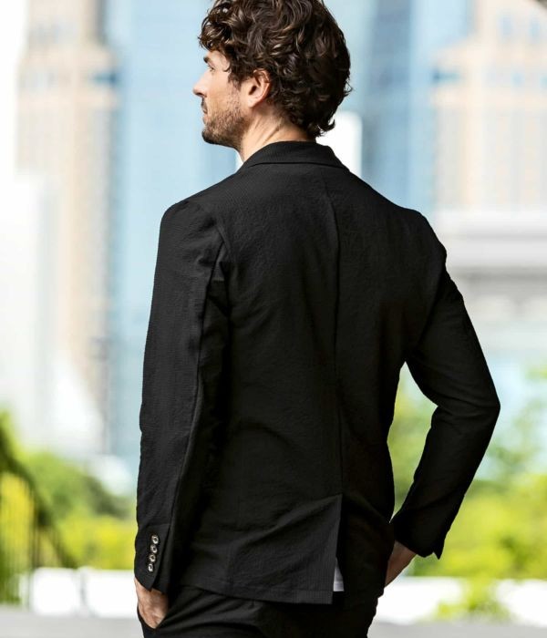 1PIU1UGUALE3 RELAX シアサッカージャケット シングル きれいめ