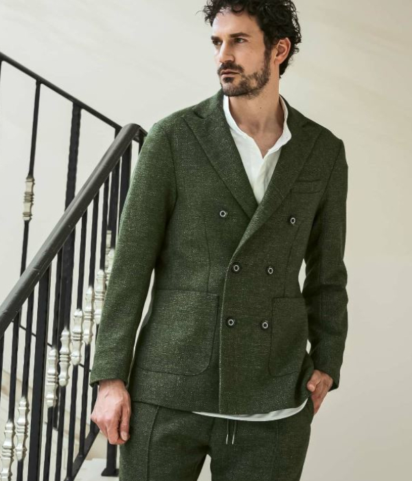 1PIU1UGUALE3 RELAX クラシックダブルジャケット メンズ スーツ 秋冬