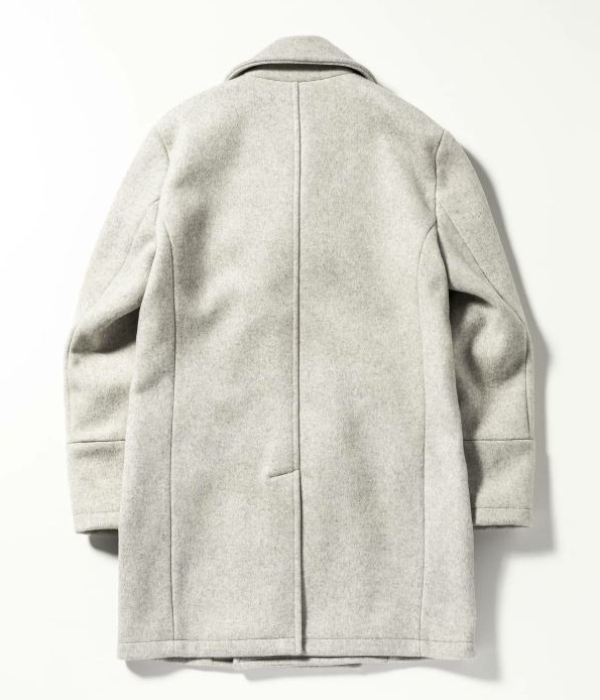 24AW◆1PIU1UGUALE3 RELAX◆ダブルブレストウールミドルコート 1PIU1UGUALE3 RELAX(ウノピゥウノウグァーレトレ リラックス