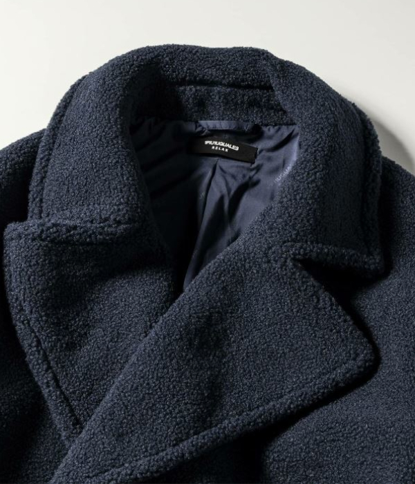 1PIU1UGUALE3 RELAX ダブルボアロングコート 男性 アウター 冬 大人