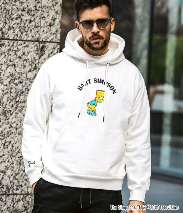 【1PIU1UGUALE3 RELAX】 The Simpsons シンプソン フーディー 1PIU1UGUALE3 RELAX The Simpsons メンズ パーカー スウェット
