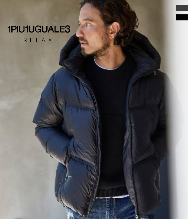 1PIU1UGUALE3 RELAX スーパーライトテックダウンジャケット メンズ