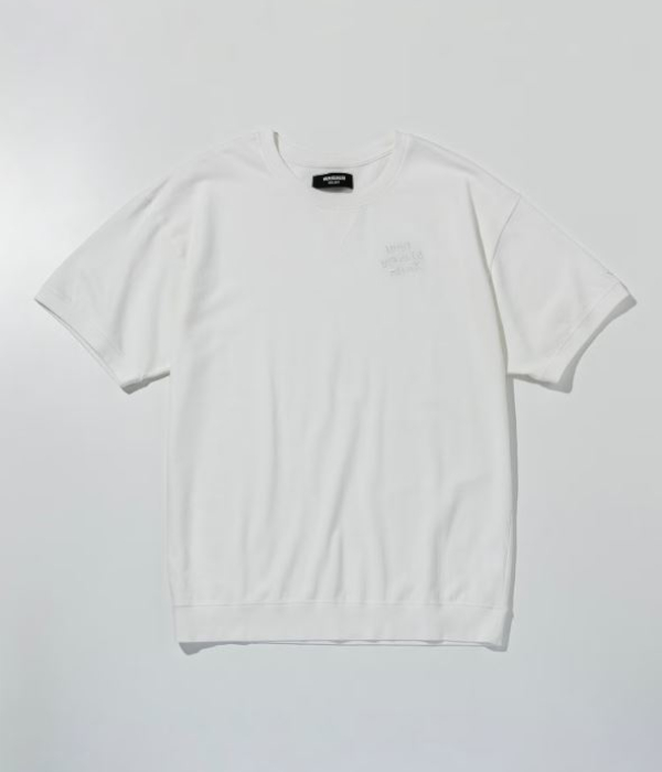 ロゴ刺繍ピグメントスウェットTシャツ メンズ 半袖 1PIU1UGUALE3 RELAX カジュアル スポーツ ルームウェア ウノピゥウノウグァーレトレ リラックス | 1PIU1UGUALE3 RELAX | 01