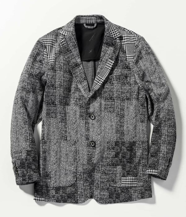 1PIU1UGUALE3 RELAX ジャガードセットアップ メンズ 千鳥格子 スーツ