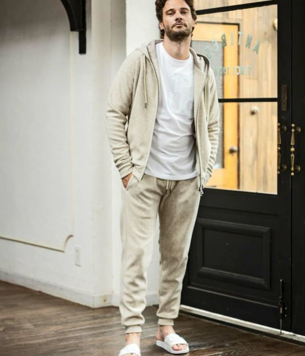 1PIU1UGUALE3 セットアップ ホワイト/グレー 1PIU1UGUALE3 RELAX セットアップ メンズ スーツ 大人 ノーカラー 上下