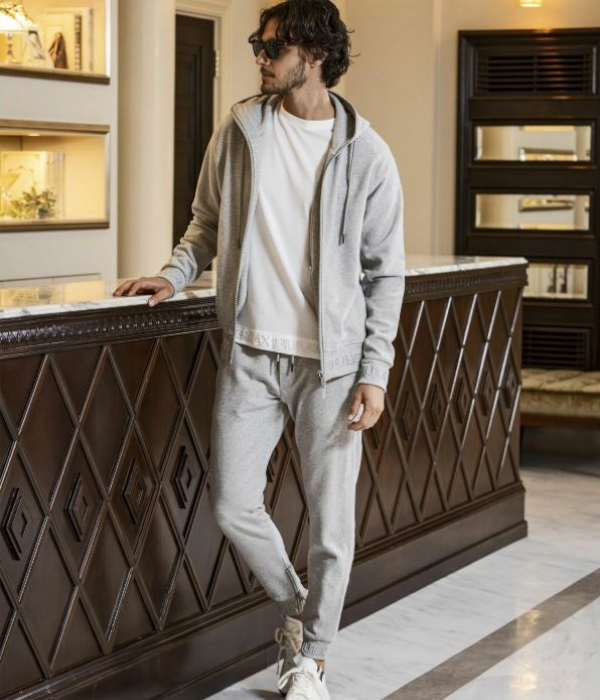 1piu1uguale3 セットアップ ジャージ 切替 刺繍 ロゴワッペン Ⅳ