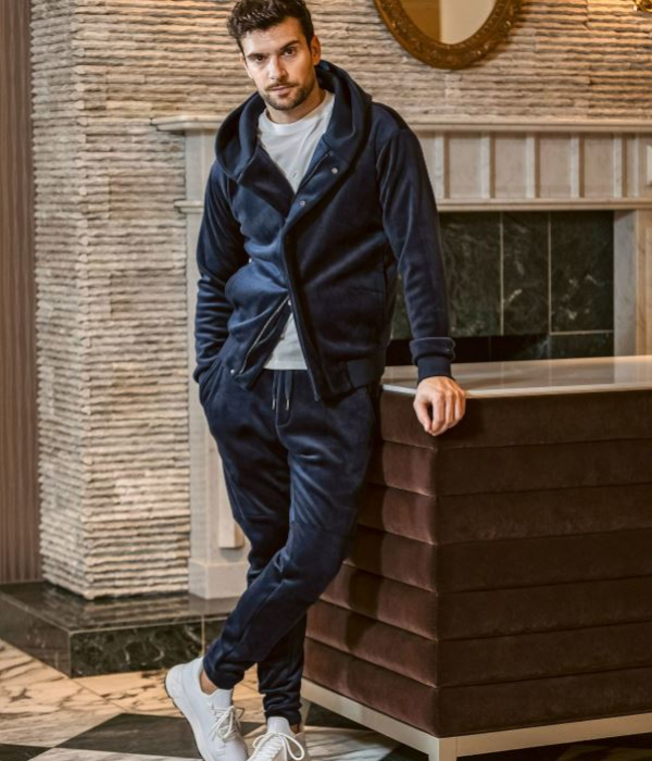 1PIU1UGUALE3 RELAX セットアップ メンズ ベロア 男性 上下セット