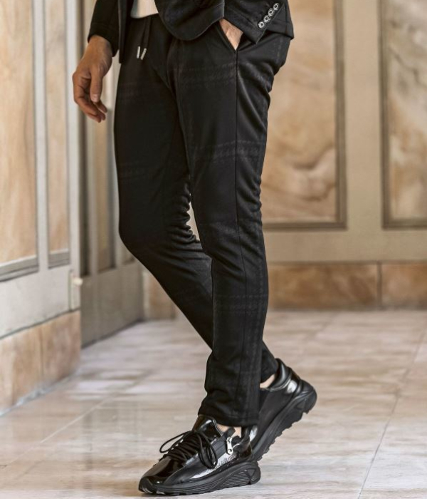 1PIU1UGUALE3 RELAX セットアップ メンズ ウィンドウペンジャガード