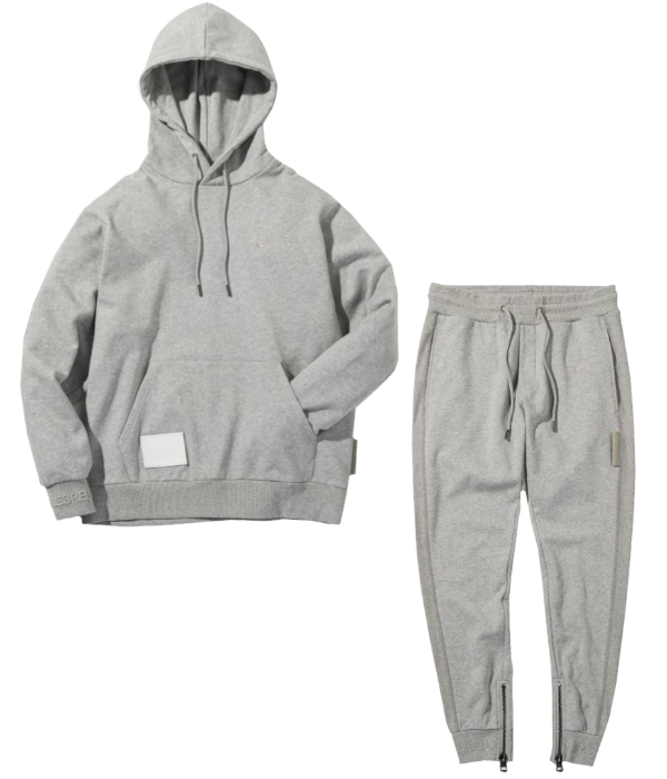 1PIU1UGUALE3 RELAX セットアップ メンズ レザーパッチ スウェット