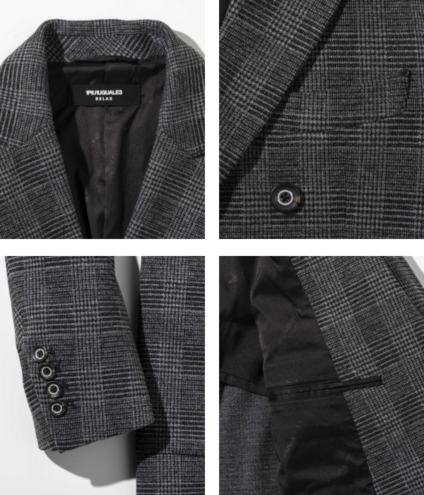 1PIU1UGUALE3 RELAX セットアップ メンズ ダブル スーツ 上下セット