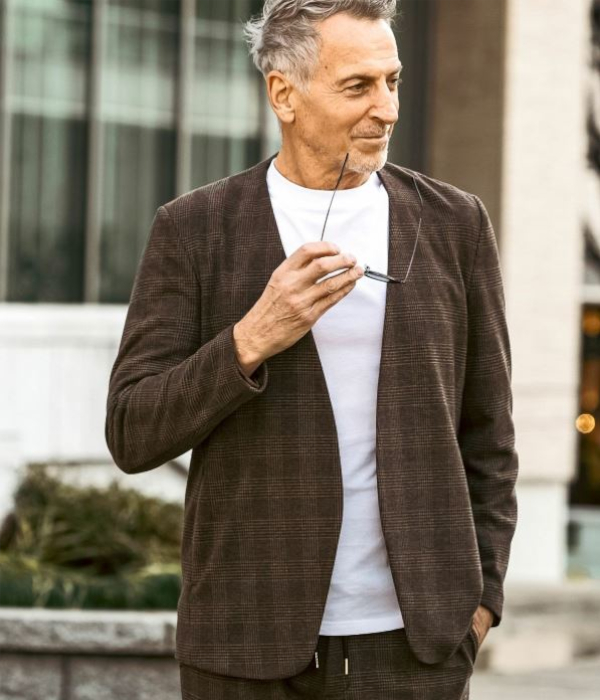 1PIU1UGUALE3 RELAX セットアップ メンズ ノーカラー スーツ 上下