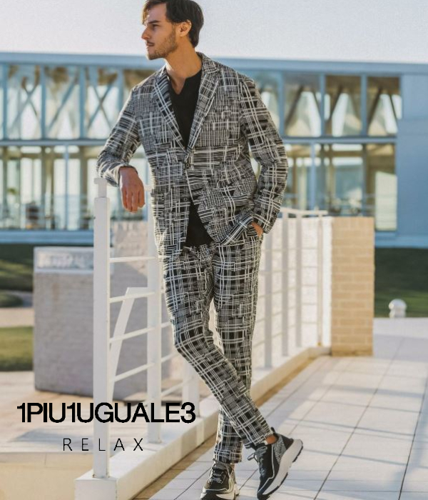1PIU1UGUALE3 RELAX セットアップ メンズ シングル スーツ 上下セット