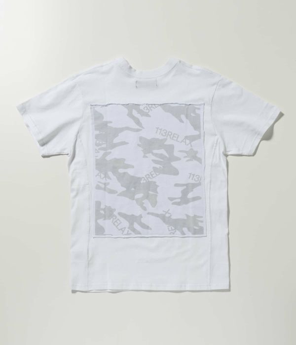 1PIU1UGUALE3 RELAX バックカモ半袖Tシャツ カットソー 迷彩 1PIU1UGUALE3 RELAX バックカモ半袖Tシャツ 迷彩 カモフラ