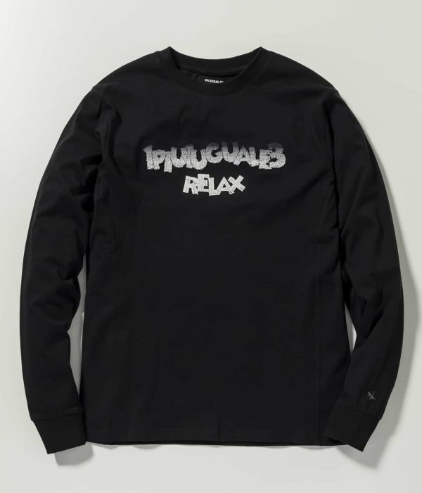 1PIU1UGUALE3 RELAX グラデーション3DロゴTシャツ 長袖 ロンT 1PIU1UGUALE3 RELAX グラデーション3DロゴロングTシャツ 長袖