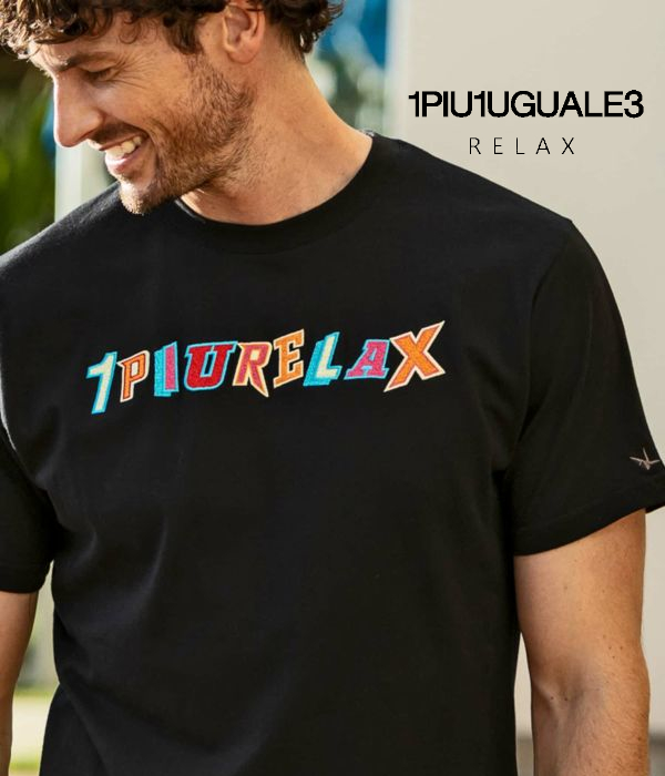 ROCKロゴ半袖Tシャツ 1PIU1UGUALE3 RELAX カジュアル スポーツ カットソー ウノピゥウノウグァーレトレ リラックス｜g-field