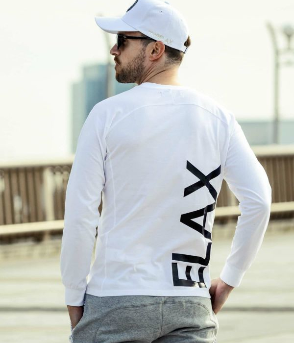 1PIU1UGUALE3 RELAX 縦ロゴロングTシャツ 長袖 ロンT カットソー
