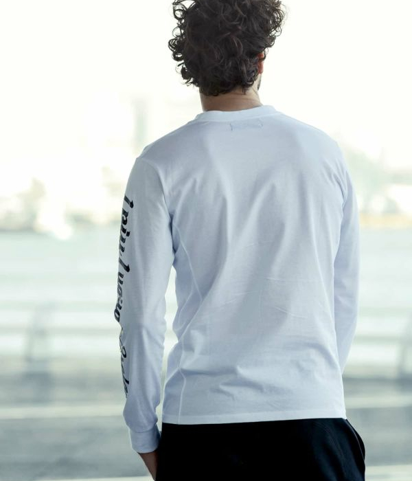 1PIU1UGUALE3 RELAX スリーブロゴロングTシャツ ust-23055.jpg