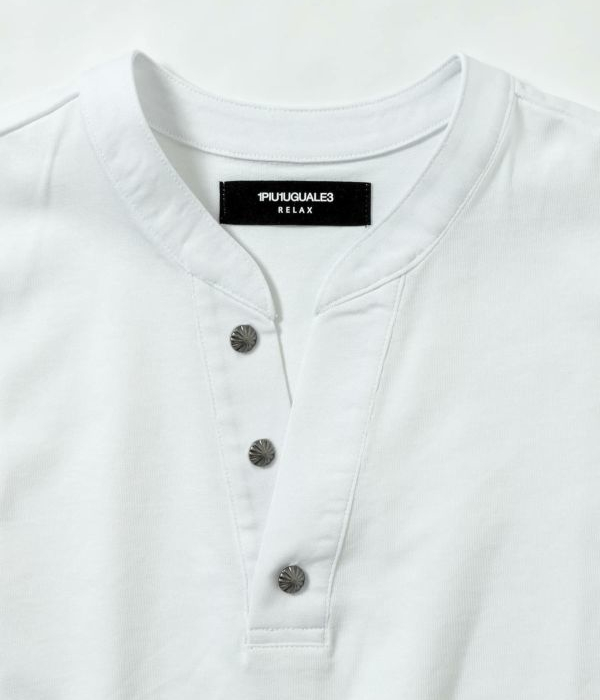 1PIU1UGUALE3 RELAX ヘンリーネックTシャツ メンズ 半袖 カットソー