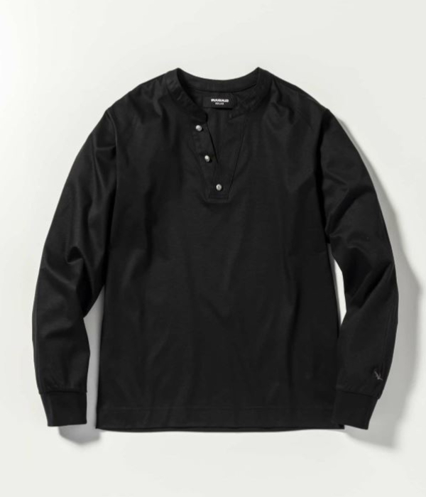 1PIU1UGUALE3 RELAX ダブルシルケットヘンリーネックTシャツ 長袖