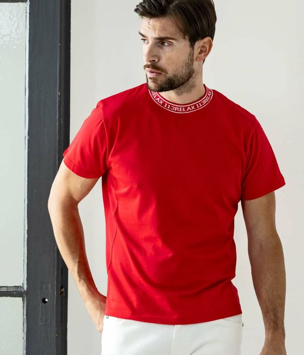 1PIU1UGUALE3 RELAX ネックロゴTシャツ メンズ 半袖 カットソー