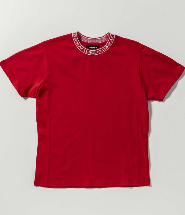 1PIU1UGUALE3 RELAX ネックロゴTシャツ メンズ 半袖 カットソー