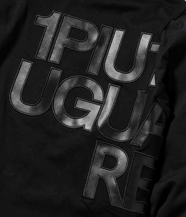 1PIU1UGUALE3 RELAX フェイクレザーロゴTシャツ メンズ ロンT