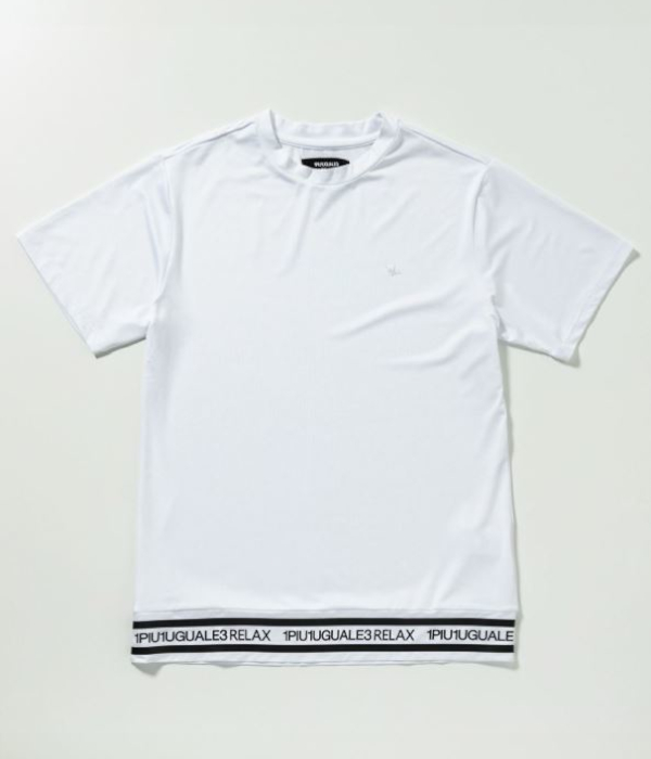 【1PIU1UGUALE3 RELAX】ヘムロゴ半袖ラッシュガード 1PIU1UGUALE3 RELAX ヘムロゴTシャツ メンズ 半袖 ラッシュ