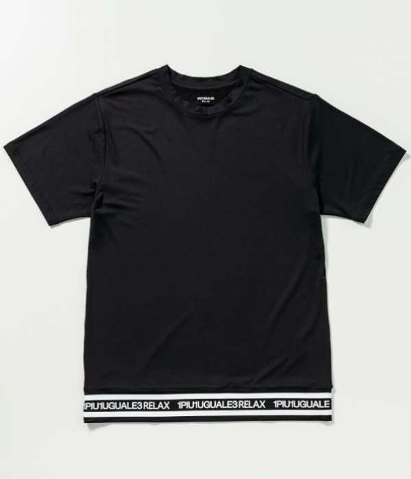 1PIU1UGUALE3 RELAX ヘムロゴTシャツ メンズ 半袖 ラッシュ