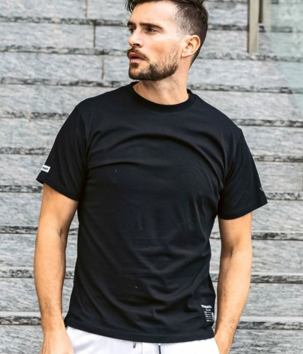 【1PIU1UGUALE3 RELAX】パッチデザインロゴ半袖Tシャツ 1PIU1UGUALE3 RELAX パッチデザインロゴTシャツ メンズ 半袖