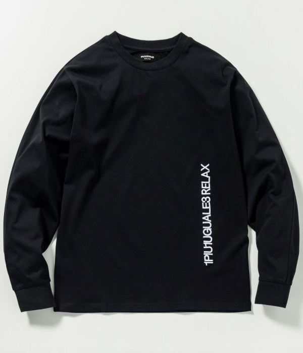1PIU1UGUALE3 RELAX バーチカルエンブロイディーTシャツ メンズ