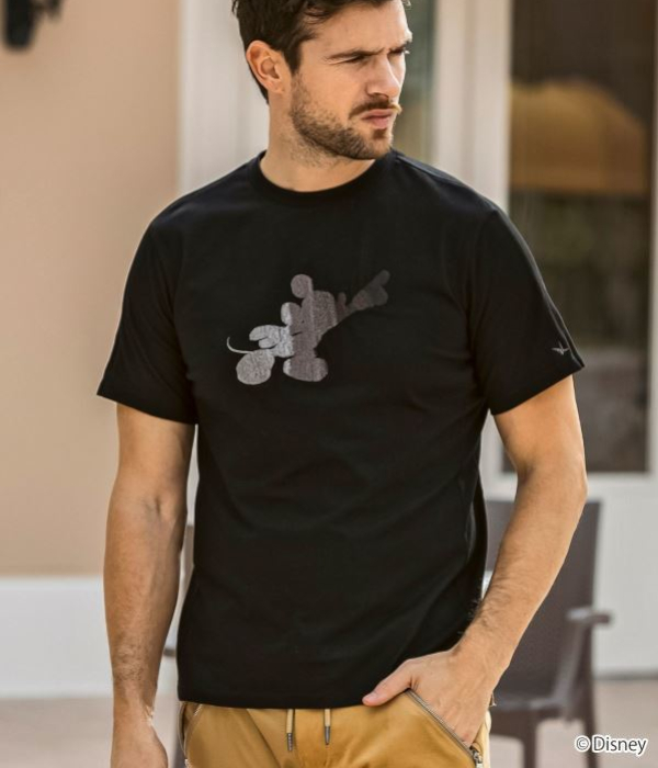 1PIU1UGUALE3 RELAX/ミッキーマウスグラデーション刺繍Tシャツ ウノ ピゥ ウノ ウグァーレ トレ リラックス 1PIU1UGUALE3 RELAX