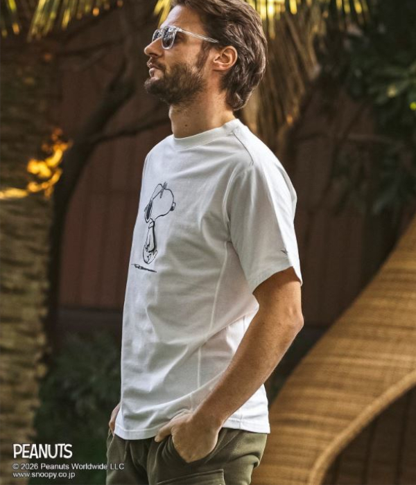 【スヌーピー】ジョー・クール半袖Tシャツ メンズ カットソー 1PIU1UGUALE3 RELAX カジュアル スポーツ ストリート ウノピゥウノウグァーレトレ リラックス | 1PIU1UGUALE3 RELAX | 04