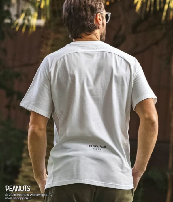 【スヌーピー】ジョー・クール半袖Tシャツ メンズ カットソー 1PIU1UGUALE3 RELAX カジュアル スポーツ ストリート ウノピゥウノウグァーレトレ リラックス | 1PIU1UGUALE3 RELAX | 05