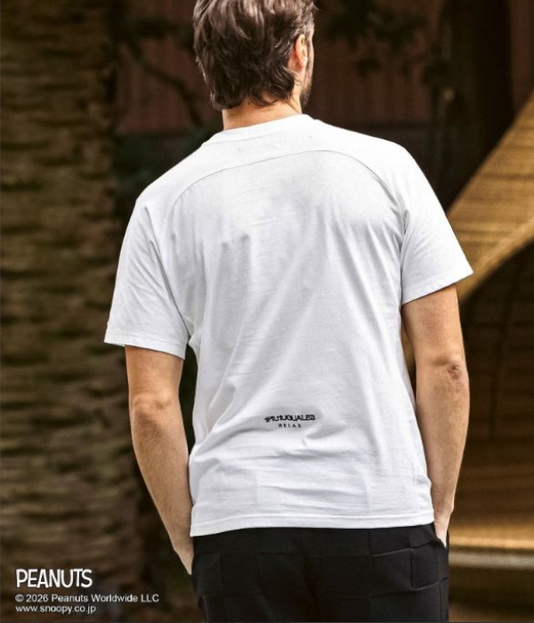 【スヌーピー】スヌーピー＆ウッドストック半袖Tシャツ メンズ カットソー 1PIU1UGUALE3 RELAX カジュアル スポーツ ウノピゥウノウグァーレトレ リラックス | 1PIU1UGUALE3 RELAX | 04