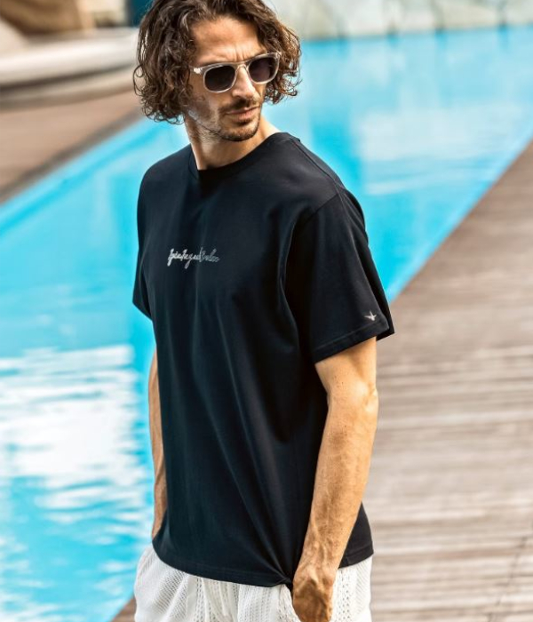 グラデーションラインストーンロゴTシャツ メンズ 半袖 1PIU1UGUALE3 RELAX カットソー カジュアル スポーツ ウノピゥウノウグァーレトレ リラックス | 1PIU1UGUALE3 RELAX | 03