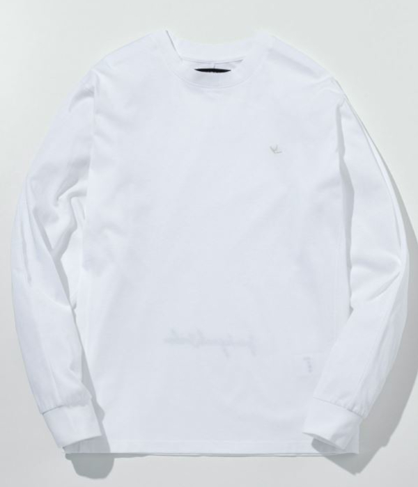 1PIU1UGUALE3 RELAX ラインストーンバックロゴTシャツ メンズ ロンT