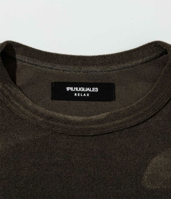 カモ柄エンボスパイルTシャツ メンズ 半袖 1PIU1UGUALE3 RELAX カジュアル スポーツ リゾート ルームウェア ウノピゥウノウグァーレトレ リラックス | 1PIU1UGUALE3 RELAX | 04