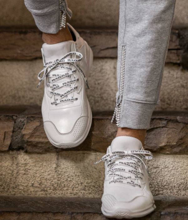 1PIU1UGUALE3 RELAX グラデーションロゴスニーカー メンズ 靴