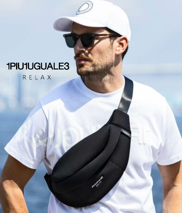1PIU1UGUALE3 RELAX パンチボディバッグ ウエストバッグ かばん 1PIU1UGUALE3 RELAX パンチボディバッグ ポーチ ウエストバッグ