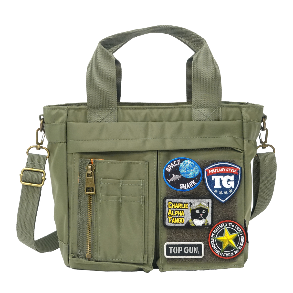 TOP GUN トートバッグ ショルダーバッグ ナイロンツイル