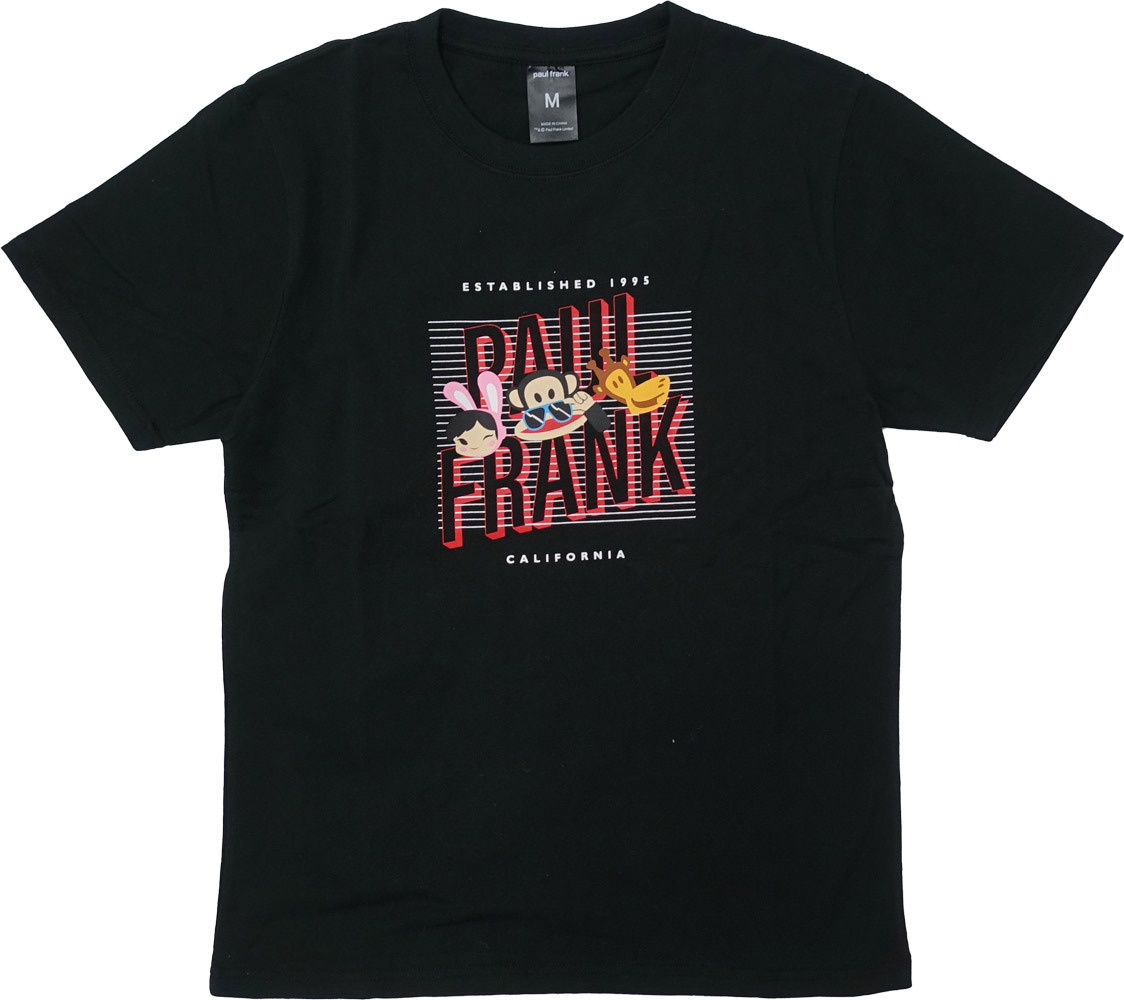 PAUL FRANK ポールフランク 集合 Tシャツ メンズ 半袖 ブラック ホワイト  S M L...