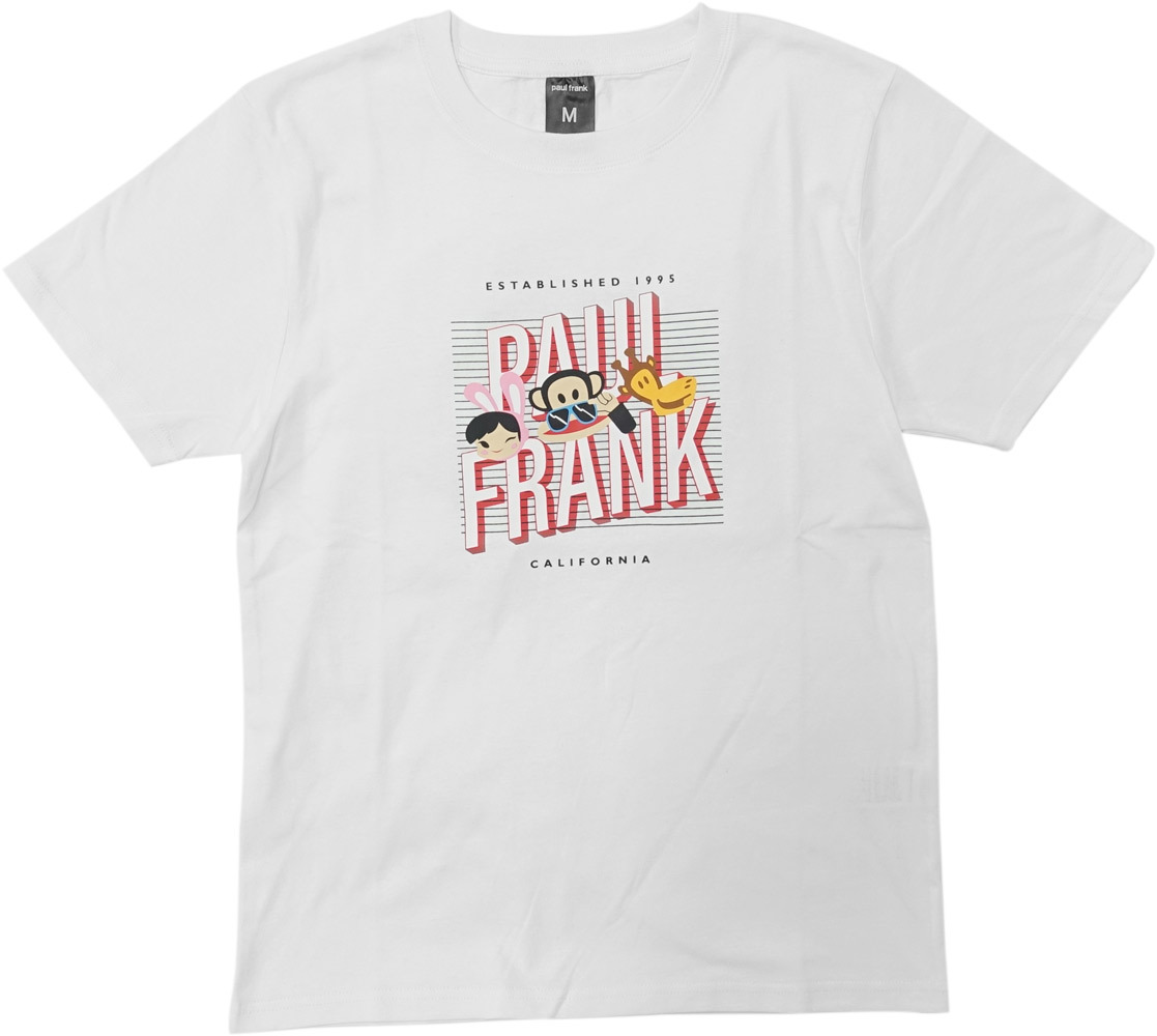 PAUL FRANK ポールフランク 集合 Tシャツ メンズ 半袖 ブラック ホワイト  S M L...