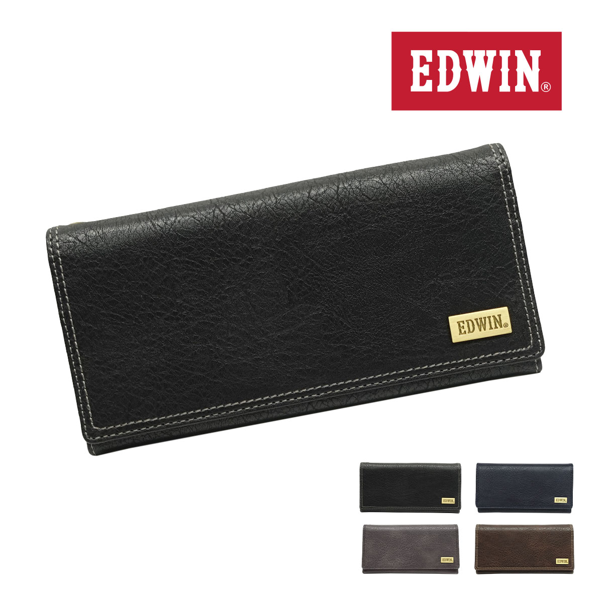 EDWIN エドウイン 財布 サイフ 長財布 メンズ レディース メタル