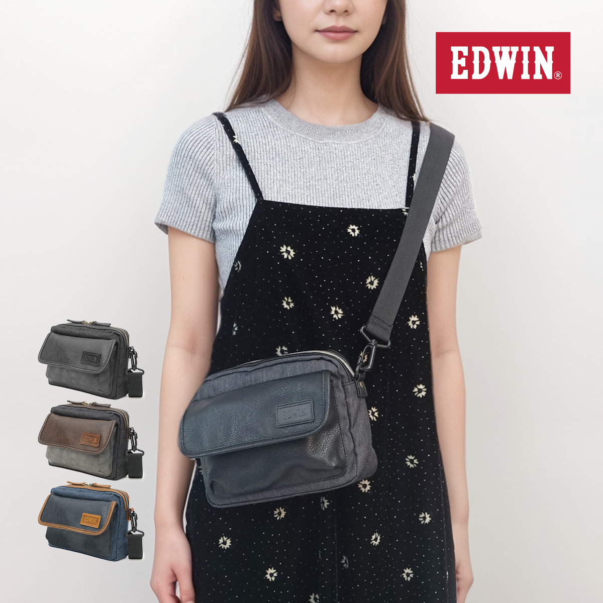 楽天市場】エドウイン ショルダーバッグ EDWIN メッセンジャー