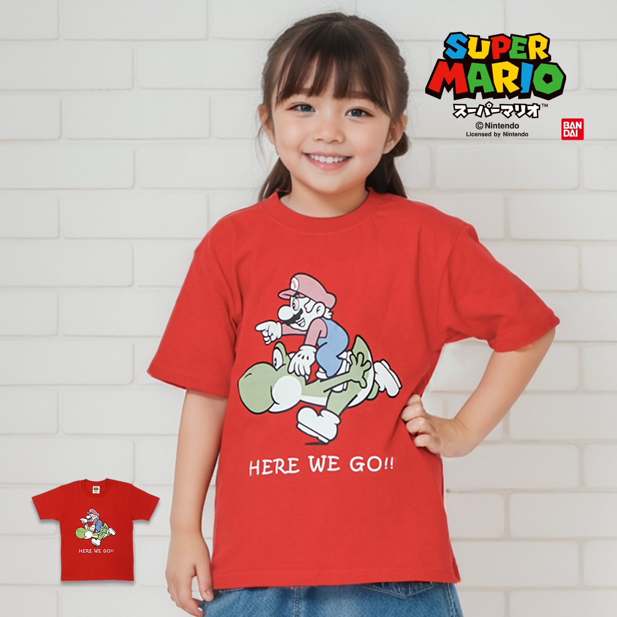 スーパーマリオ 子供服 キッズ Tシャツ KIDS マリオ