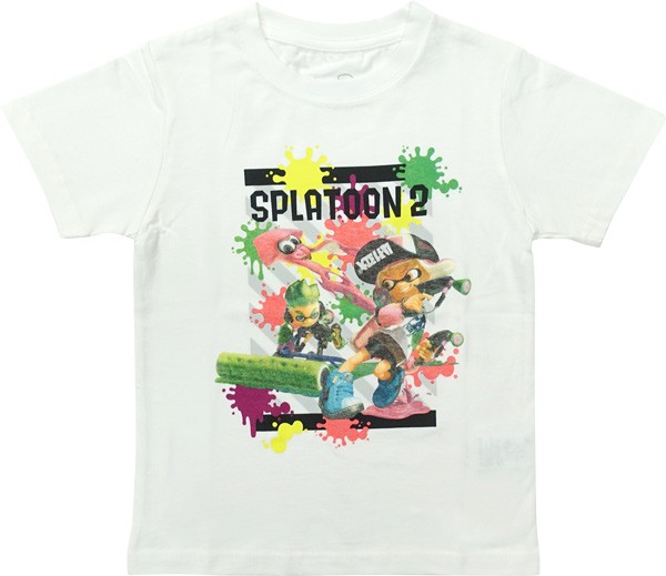 Splatoon2 スプラトゥーン2 Kids ガチバトル Tシャツ キッズ ジュニア 子供服 半袖 白 黒 グッズ ガレージファインヤフー店 通販 Yahoo ショッピング